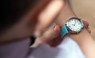 Man checking his watch