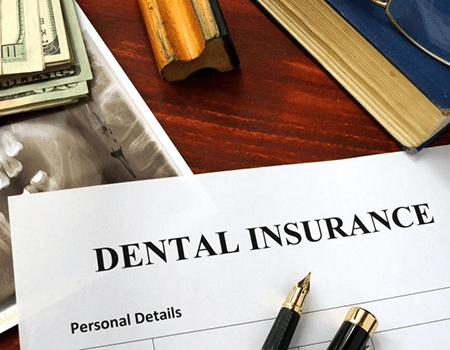 a dental insurance form for the cost of emergency dentistry