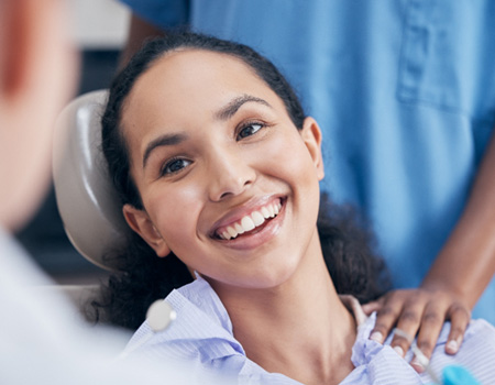 Willow Grove patient smiling during treatment